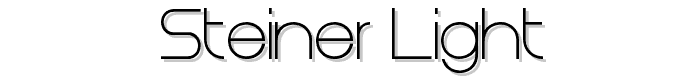Steiner Light font